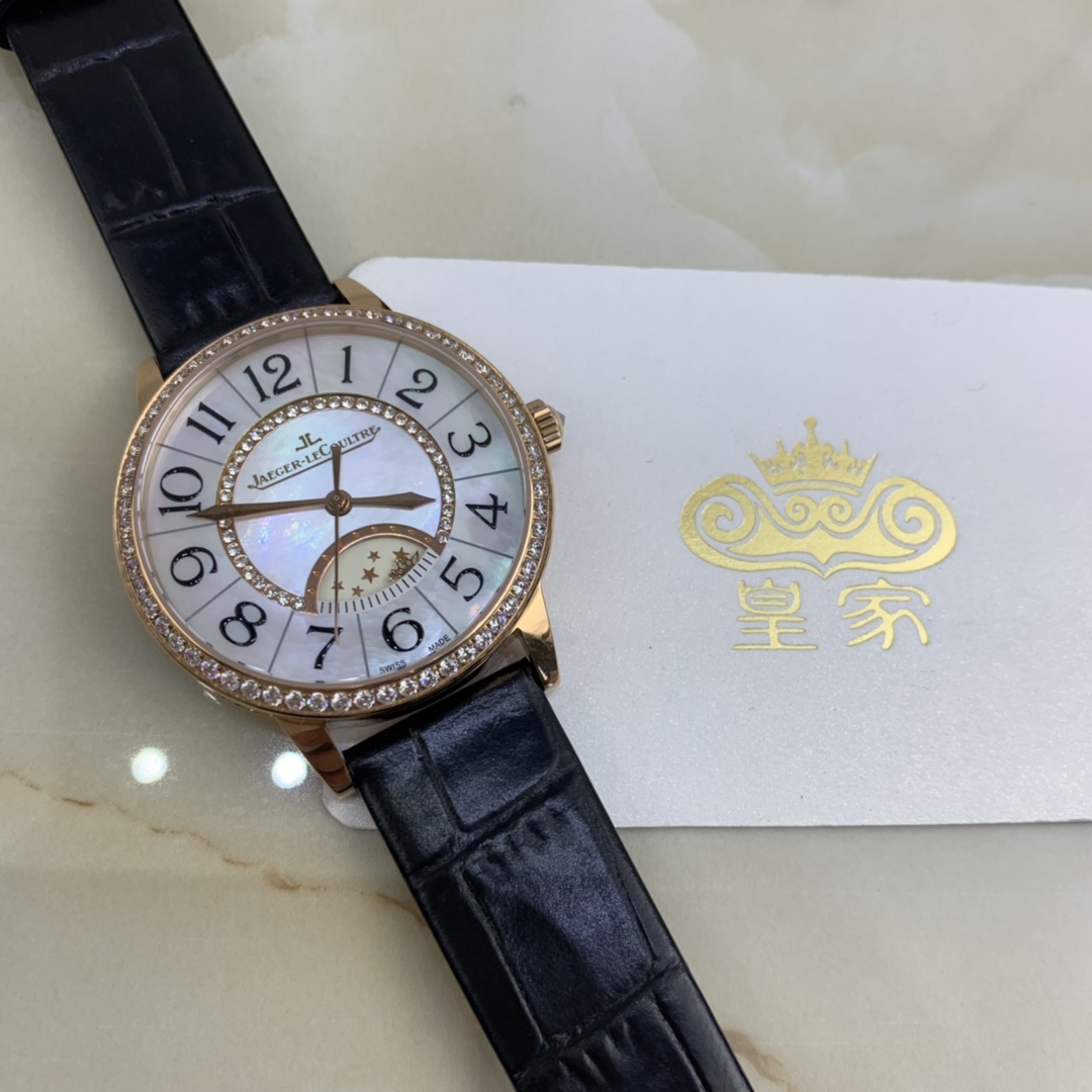 Cartier 皇家 积家约会系列贝壳表盘镶钻女款腕表