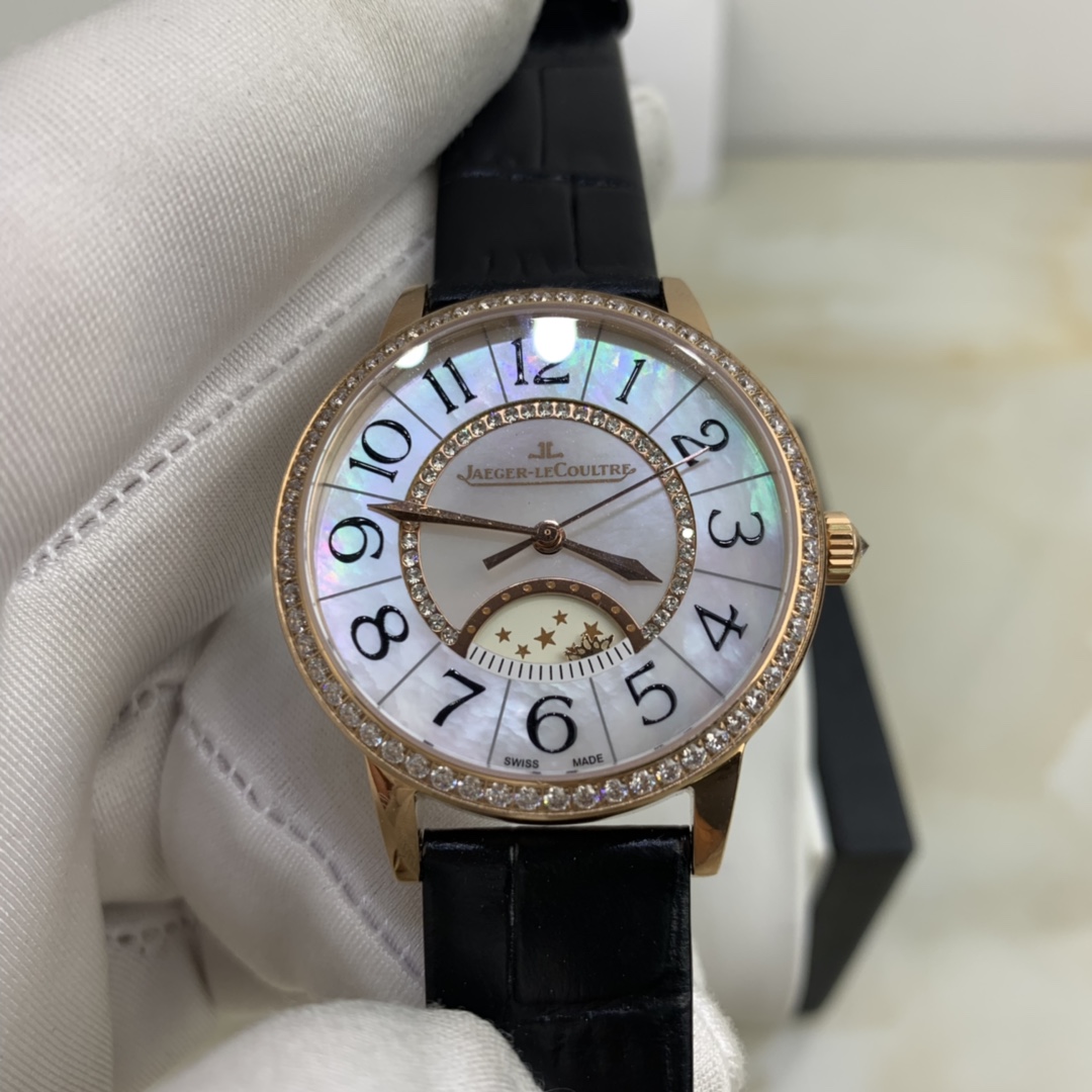 Cartier 皇家 积家约会系列贝壳表盘镶钻女款腕表