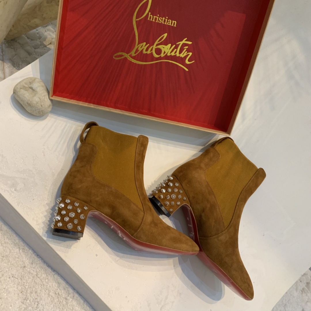 Christian Louboutin ботинки короткие ботинки новинка-высшее качество