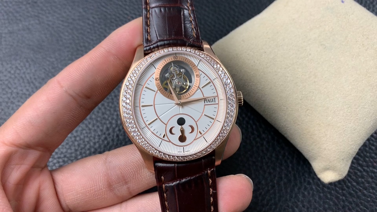 [PIAGET Watches]R8BIackTie series ultra-thin moon-phased tourbillon watches. A