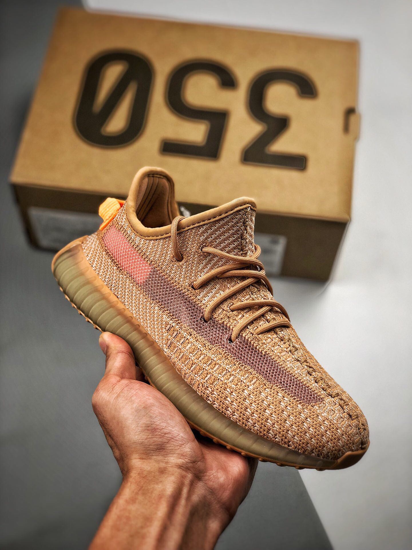 Recogida local, canal original, nuevo lote envío, suministro exclusivo‼ Yeezy 350v2 "Clay" Edición Limitada América, za…