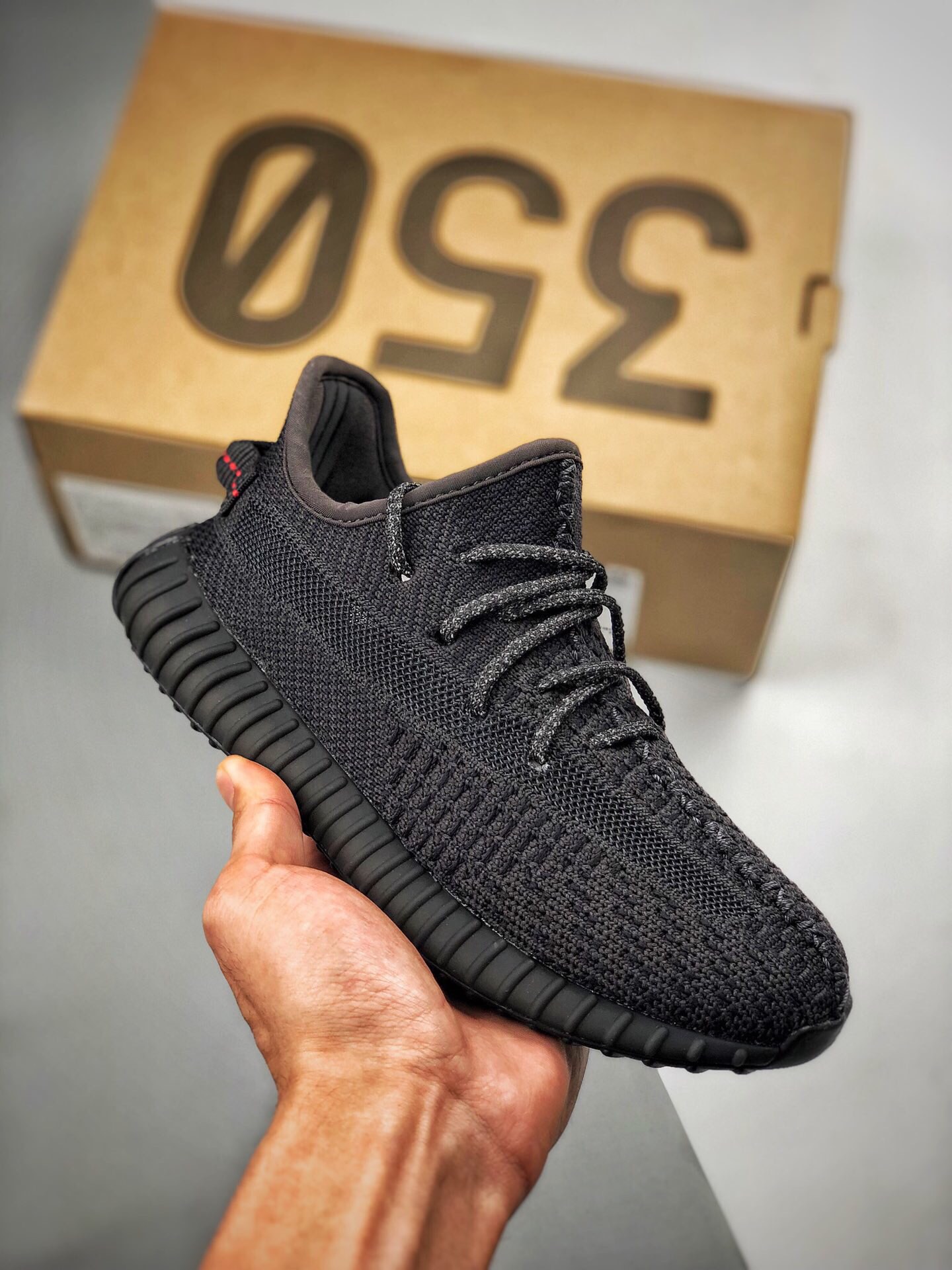 Recogida local, canal original S2, nuevo lote envío‼ Yeezy 350v2 Ángel Negro, zapatos para niños #Sincronizado con el l…
