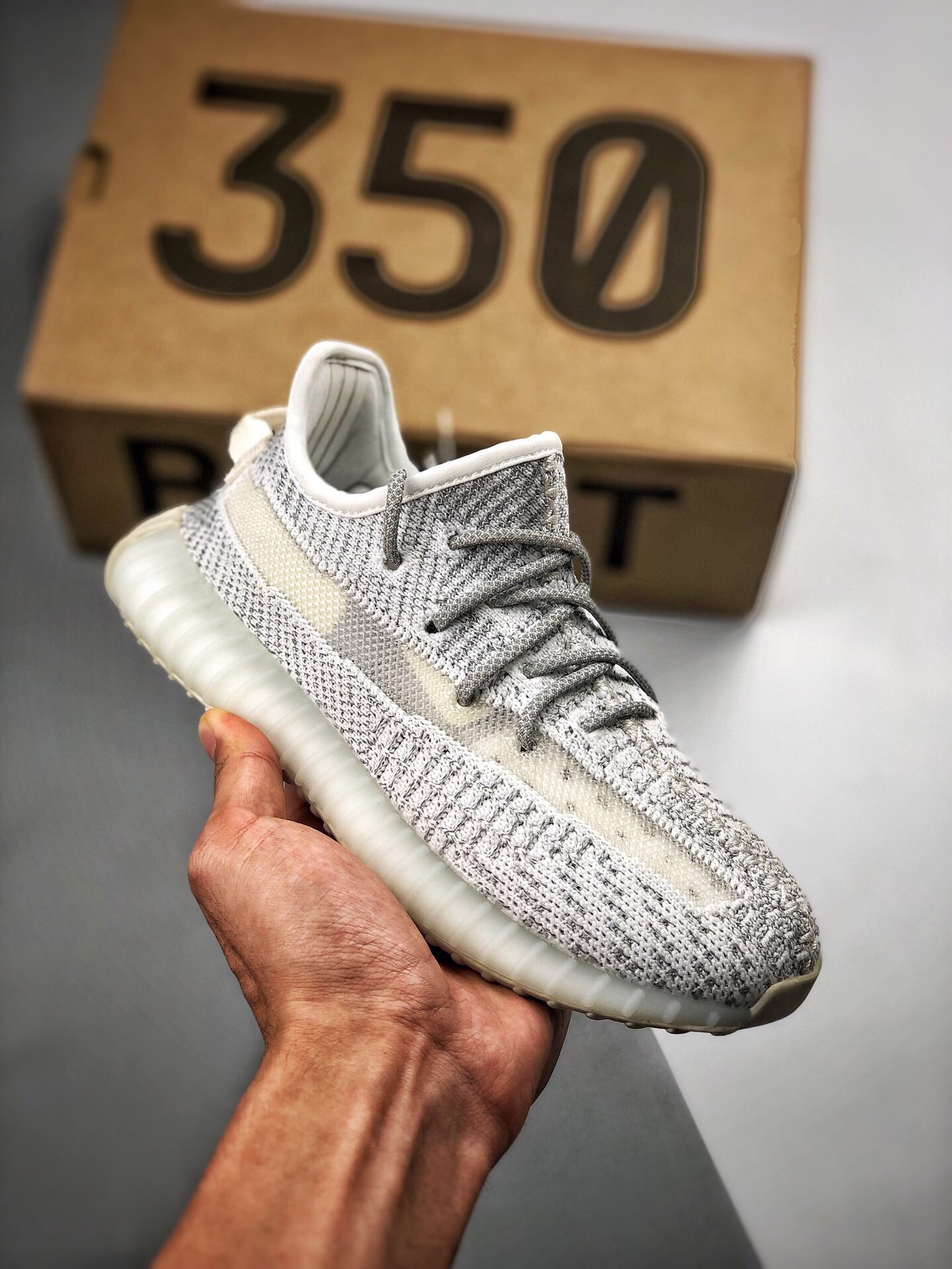 Recogida local, canal original, nuevo lote envío, suministro exclusivo‼ Yeezy 350v2 Blanca Estrellas, zapatos…