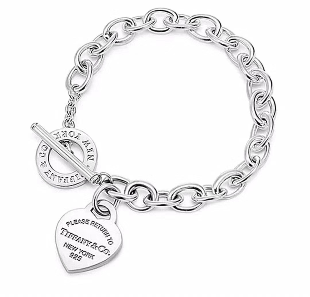 Tiffany & Co. 市面最高版‼ 蒂芙尼 针扣粗款手链