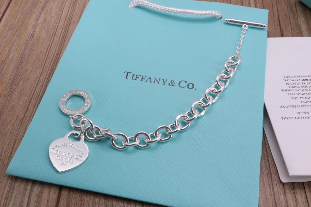 Tiffany & Co. 市面最高版‼ 蒂芙尼 针扣粗款手链