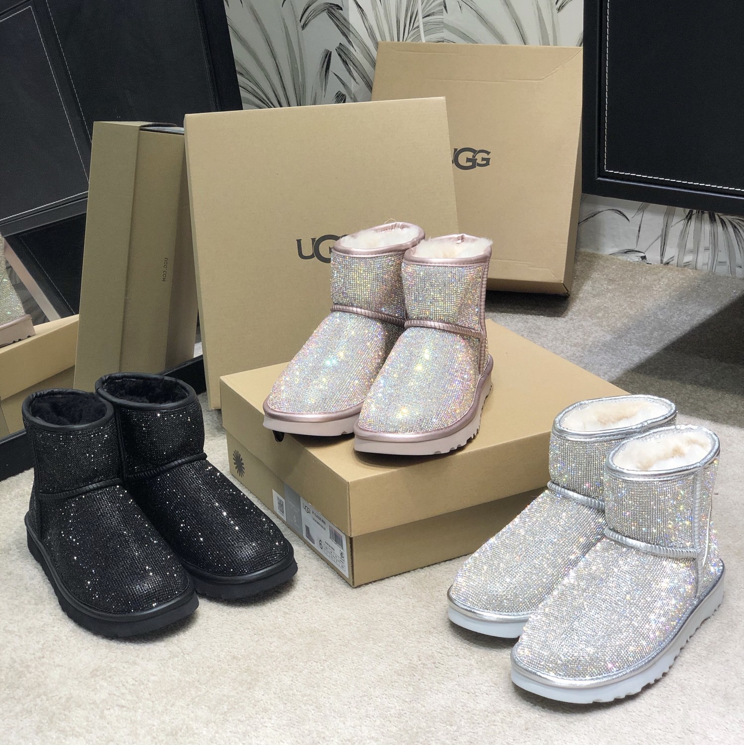 UGG满钻系列全新工艺低筒代购级施华