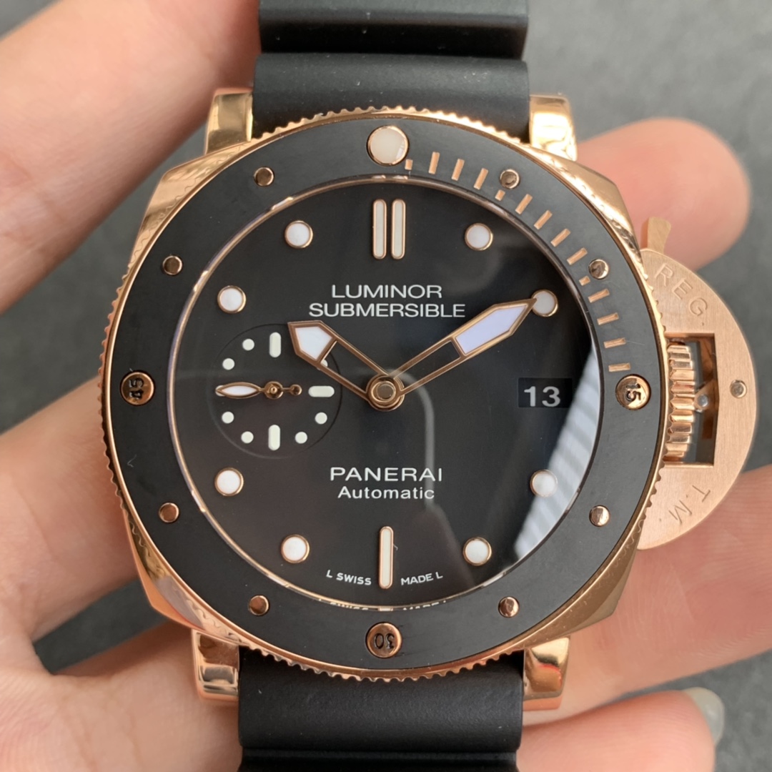 파네라이 PAM684 42mm 로즈골드 자동 ZF 공장 레플리카 43829