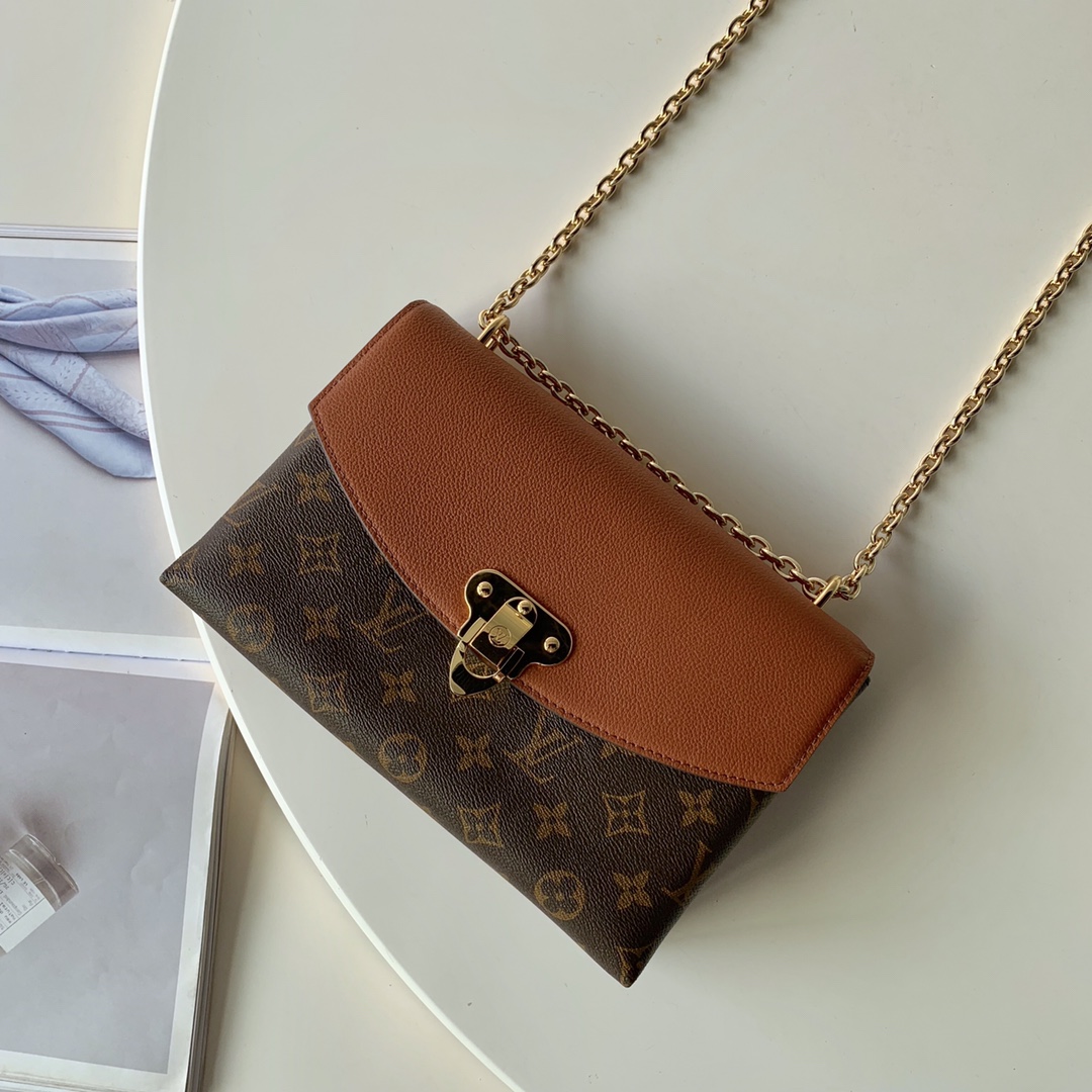 Louis Vuitton Crossbody & Shoulder Bags Buy 2023 Replica
 Caramel Gold All Steel Monogram Canvas Fashion Chains M43486