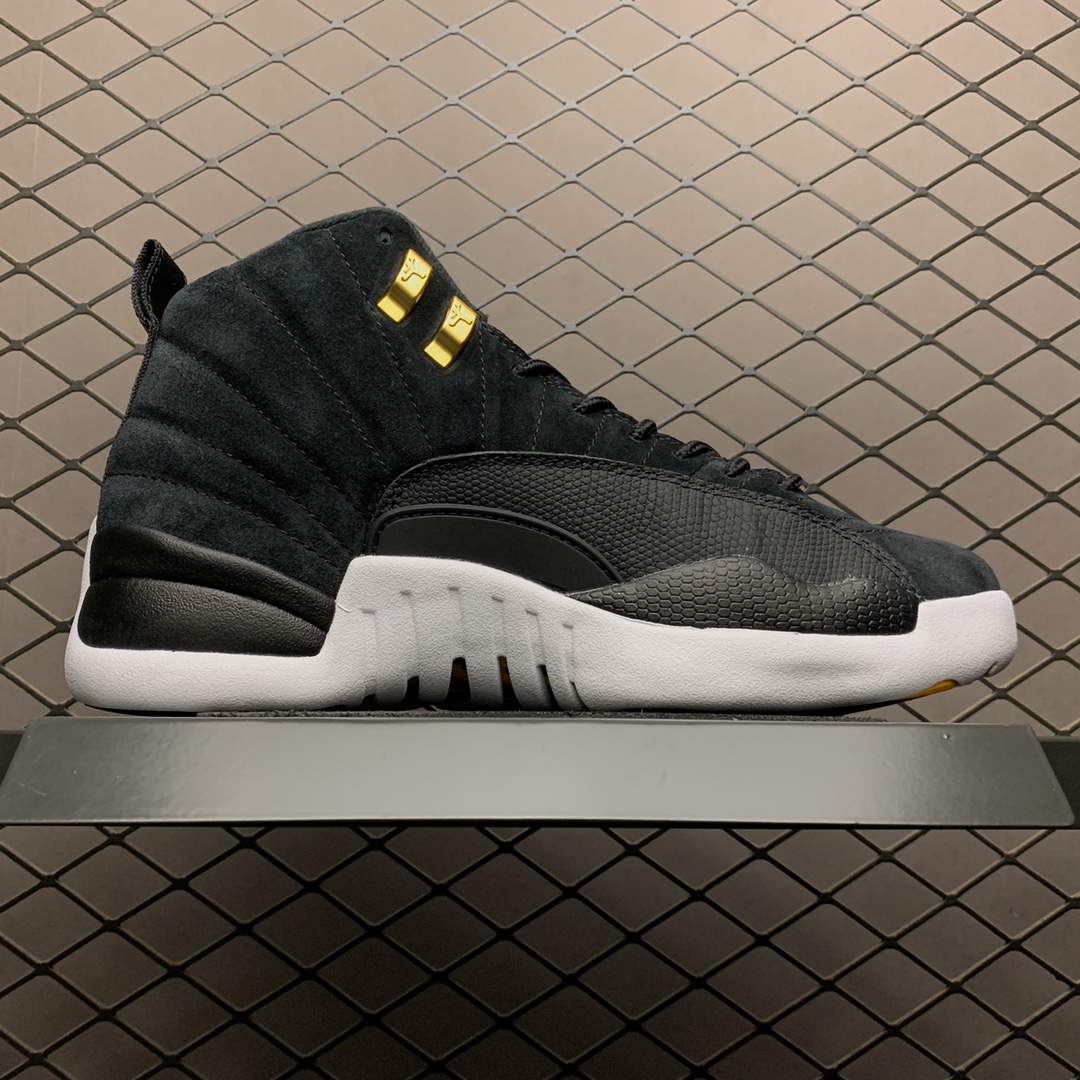 290   纯原版本 Air Jordan 12 Reverse Taxi AJ12乔12 黑金扣 反转 130690-017
