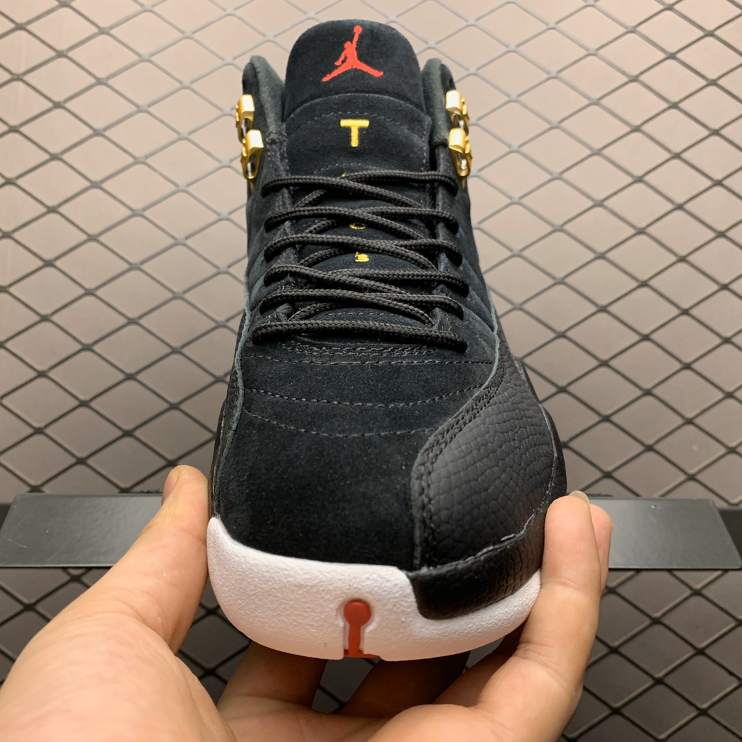 290   纯原版本 Air Jordan 12 Reverse Taxi AJ12乔12 黑金扣 反转 130690-017