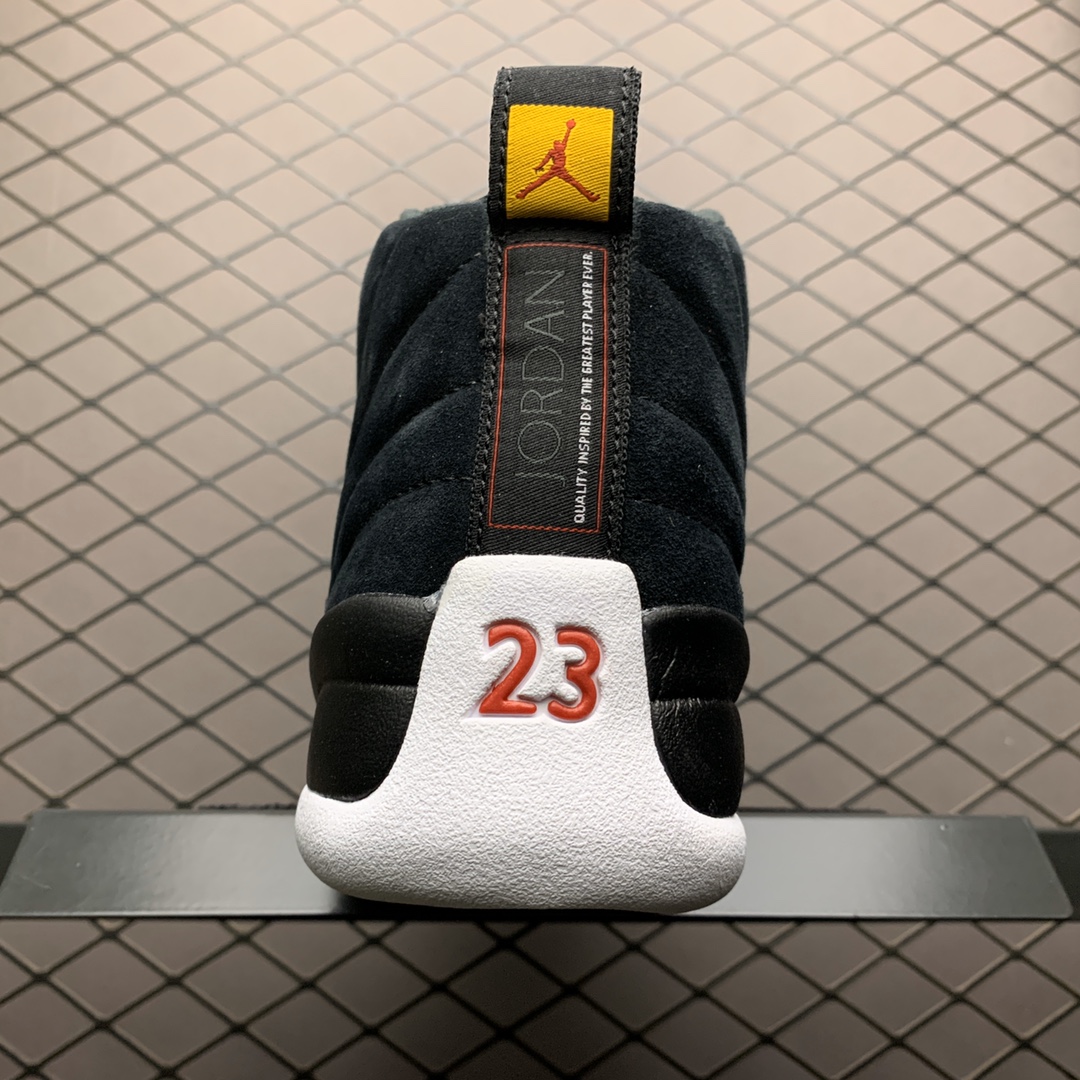 290   纯原版本 Air Jordan 12 Reverse Taxi AJ12乔12 黑金扣 反转 130690-017