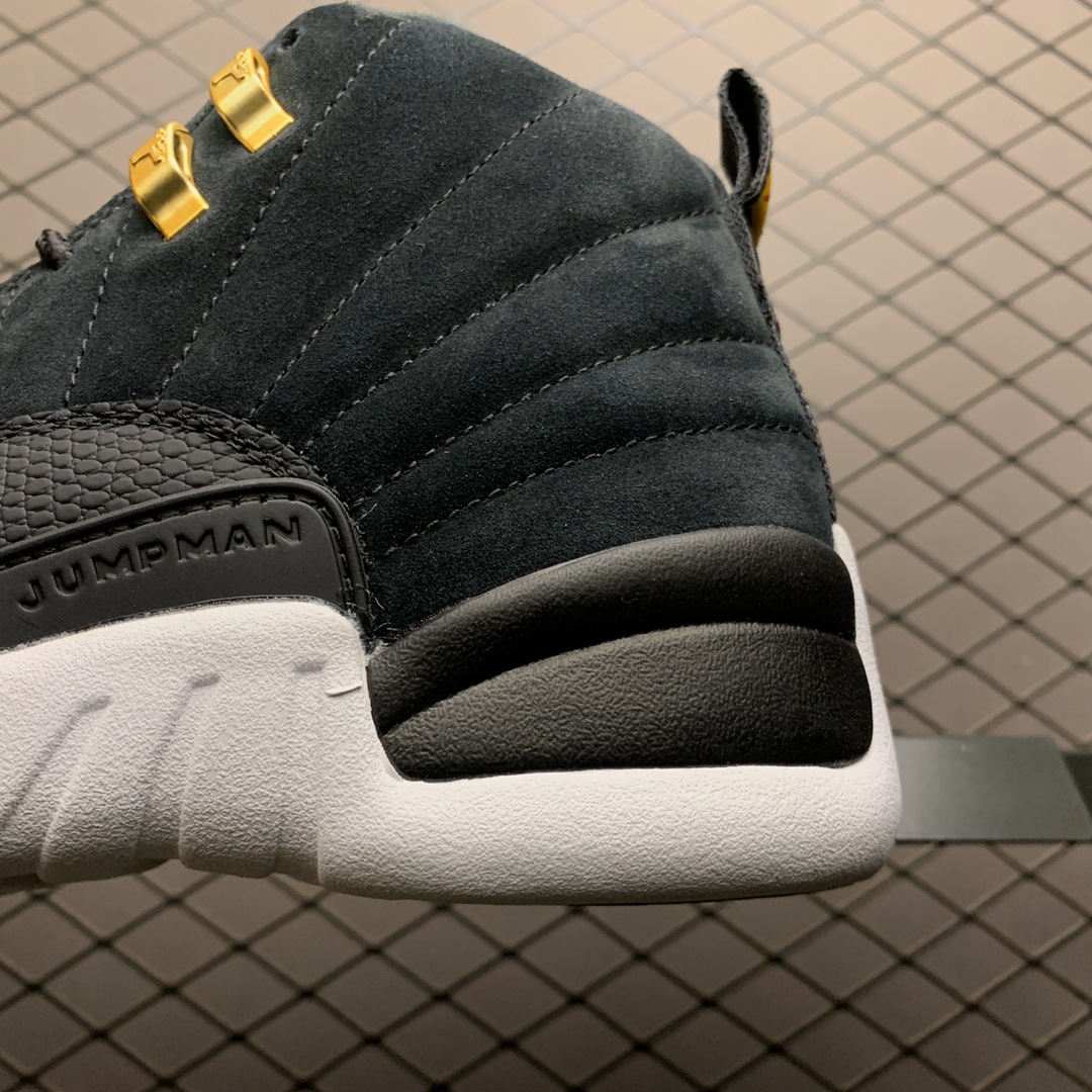 290   纯原版本 Air Jordan 12 Reverse Taxi AJ12乔12 黑金扣 反转 130690-017