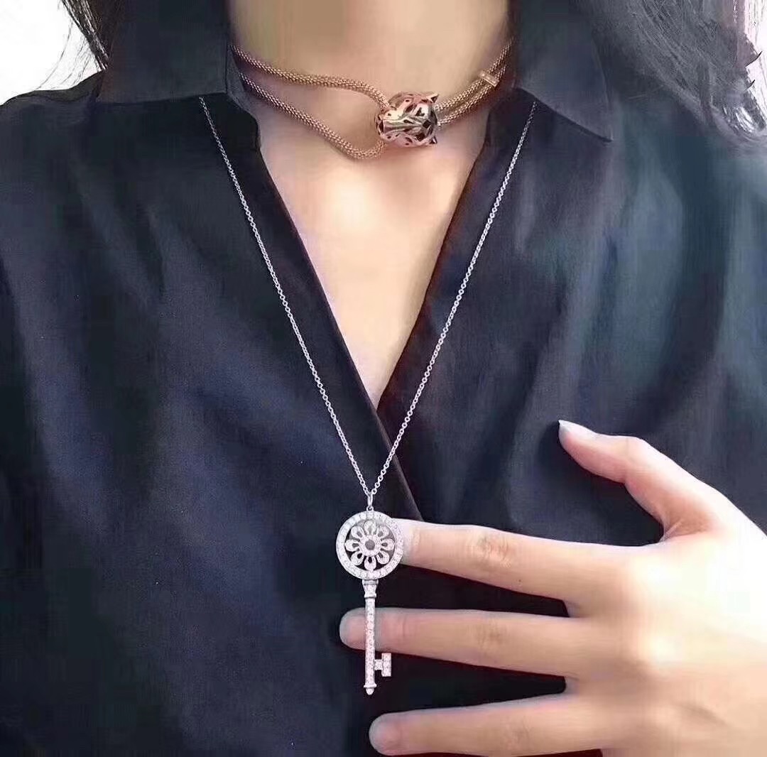 Tiffany & Co. Tiffany&Co. key 大号太阳花钥匙项链