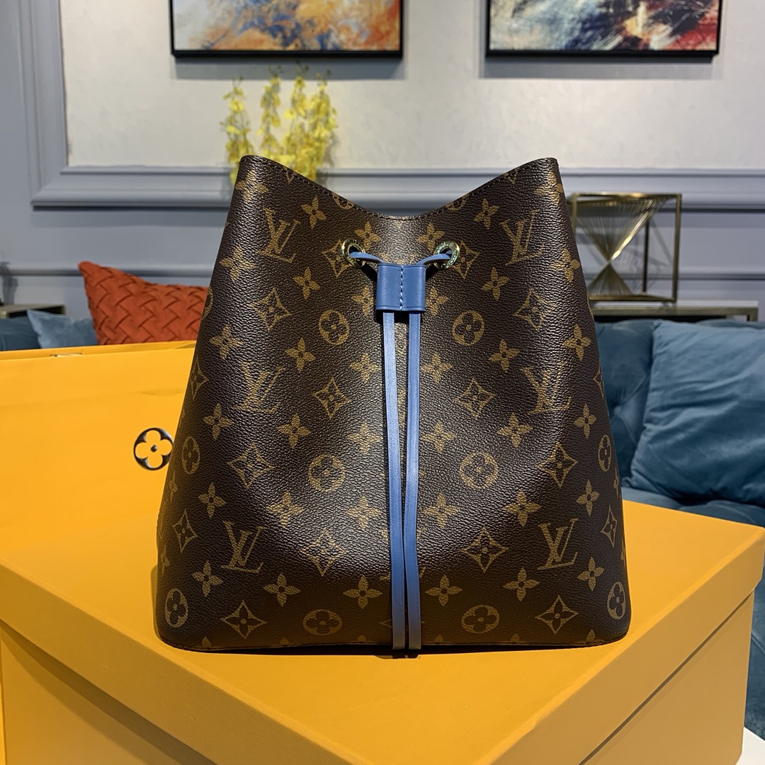 Louis Vuitton LV NeoNoe Bucket Bags Monogram Canvas Calfskin Cowhide Spring Collection M40214