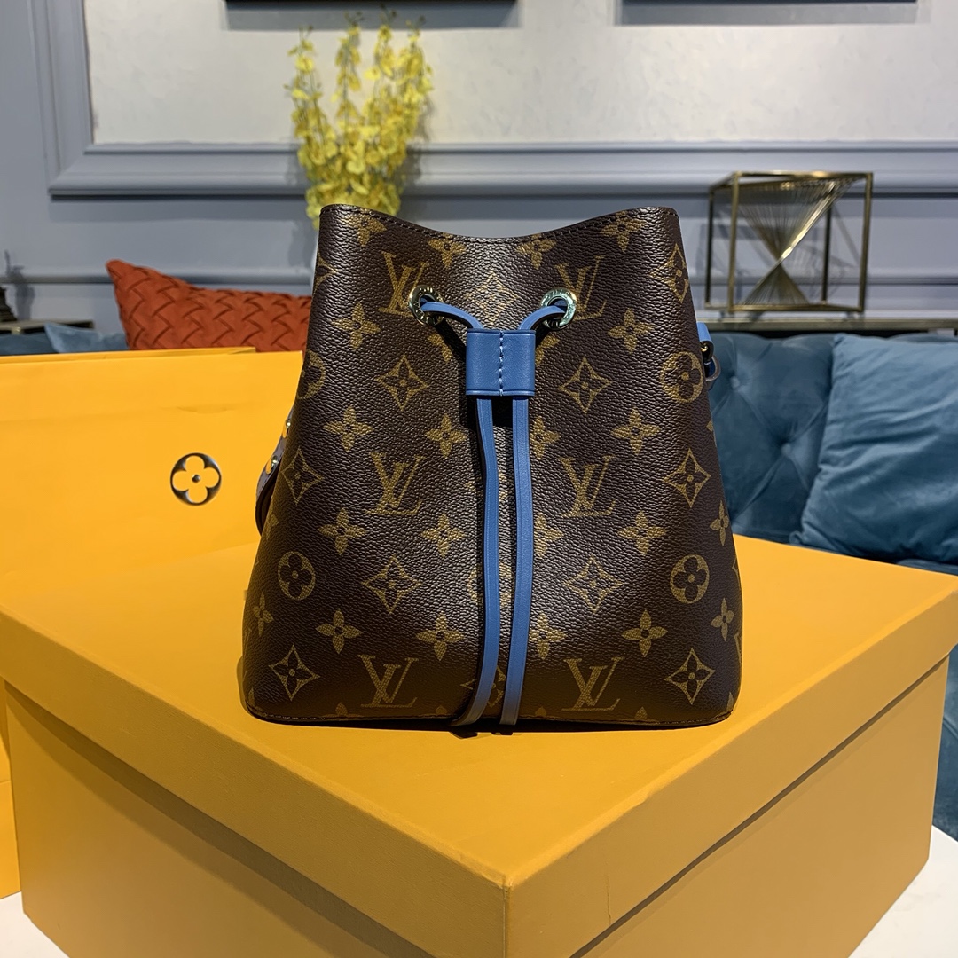 Louis Vuitton LV NeoNoe Bucket Bags Monogram Canvas Calfskin Cowhide Spring Collection M40214