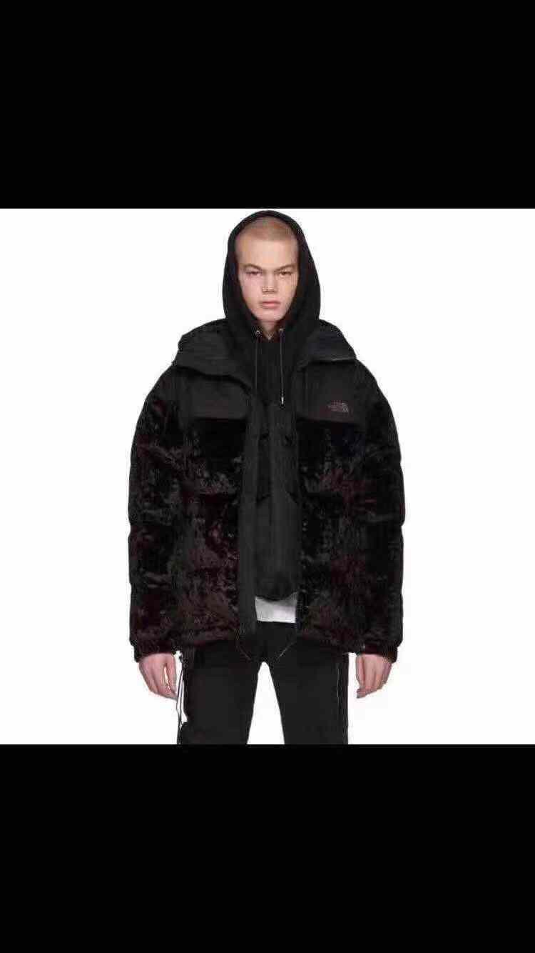 卡路里福利发 190 北面北脸the north face黑标丝绒羽绒棉服】
