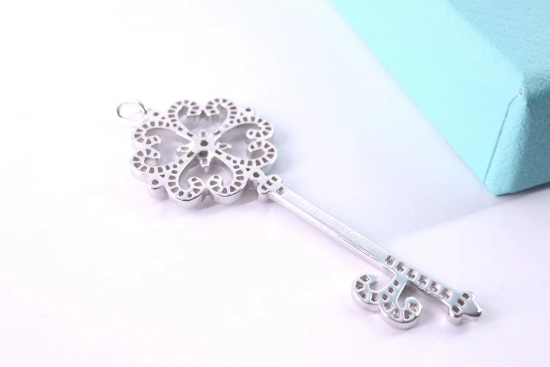 Tiffany & Co. Tiffany&Co. key 大号米字花钥匙项链