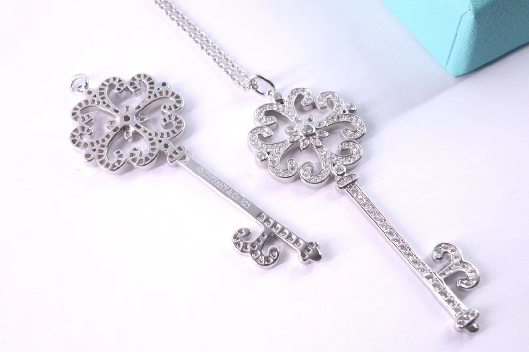 Tiffany & Co. Tiffany&Co. key 大号米字花钥匙项链