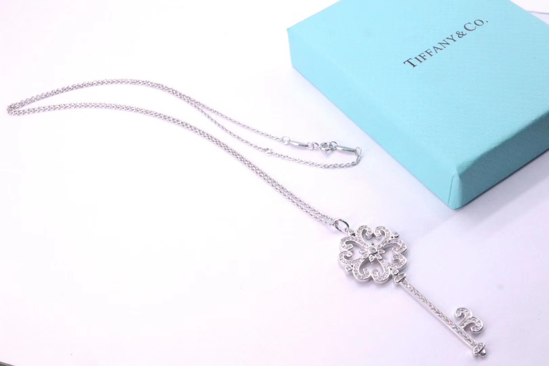 Tiffany & Co. Tiffany&Co. key 大号米字花钥匙项链