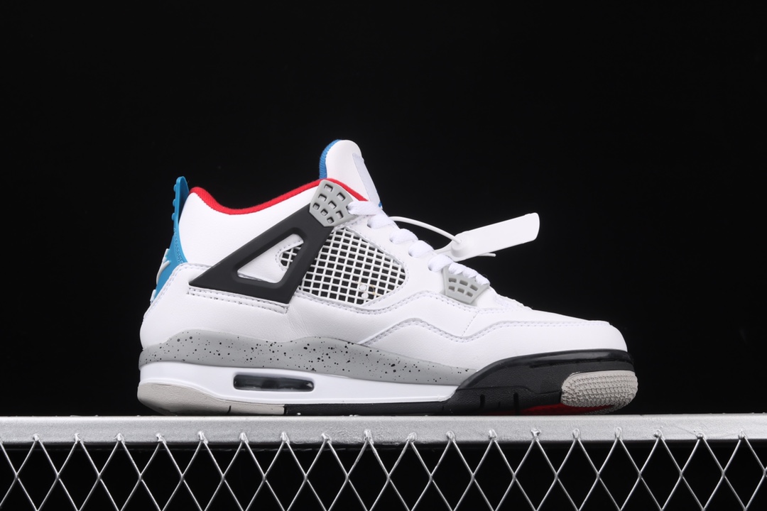 乔丹airjordan4retrosewhattheaj4乔4红蓝鸳鸯情侣篮球鞋ci1184146