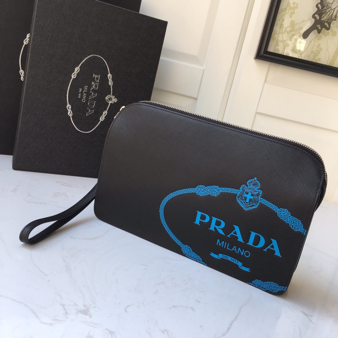 [Prada Wallets]Saffiano leather men