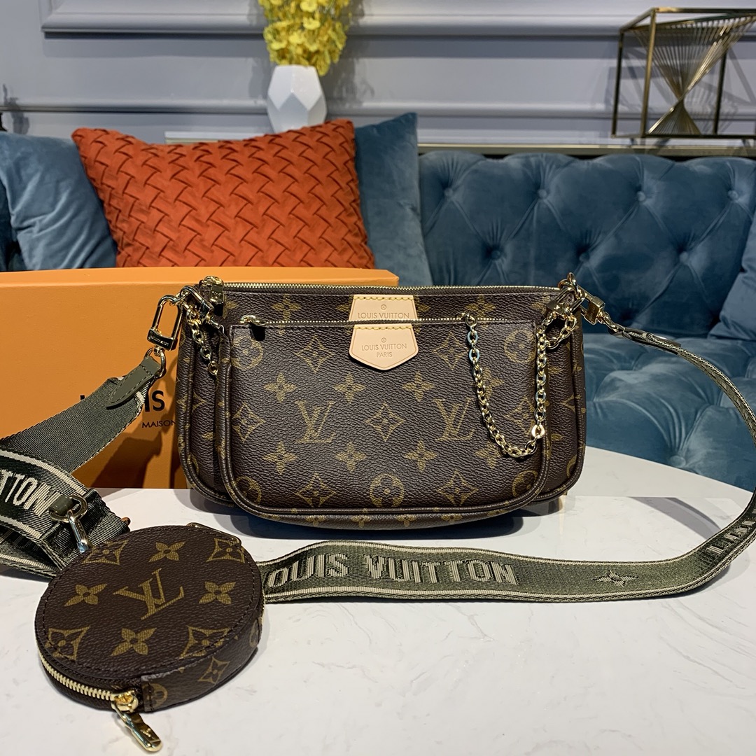 Louis Vuitton LV Favorite 7 Star
 Handbags Crossbody & Shoulder Bags Green Light Monogram Canvas M44813