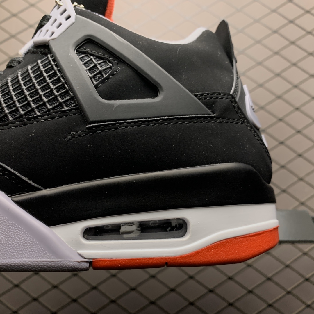 190  纯原B版本 Air Jordan 4 Retro ” Bred” AJ4乔4 复刻黑红文化篮球鞋 308497-060