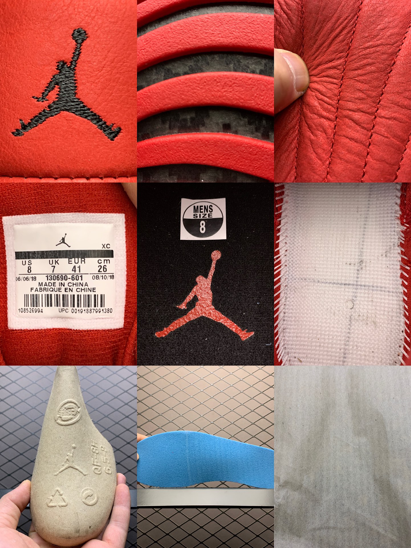 190 纯原版本  Air Jordan 12 Retro AJ12乔12 中国红 130690-601 男子文化篮球鞋