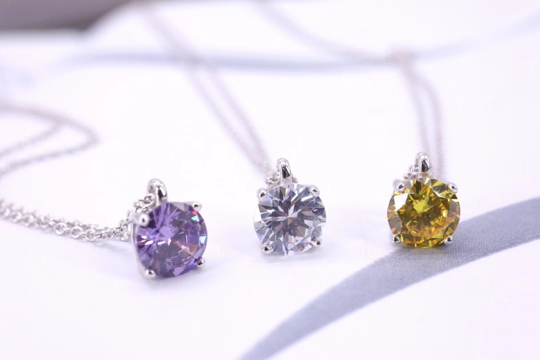 Tiffany & Co. 925纯银、蒂芙尼Tiffany&Co.单钻项链