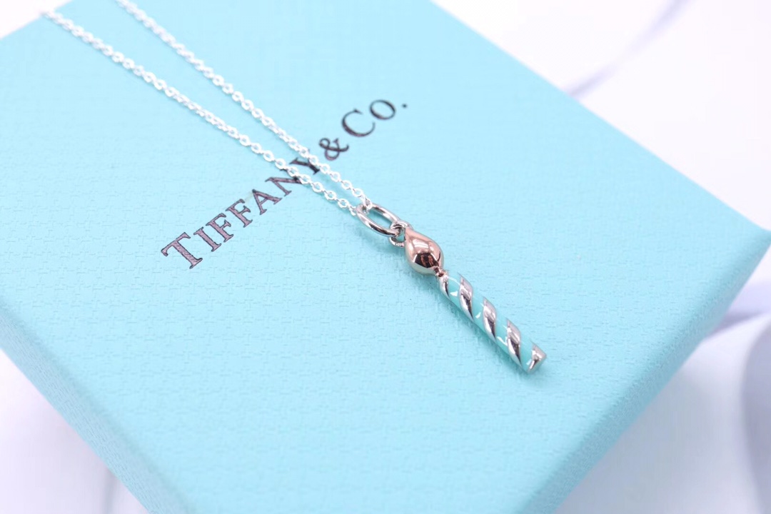 Tiffany & Co. 925纯银、Tiffany&Co.珐琅烤漆蜡烛项链