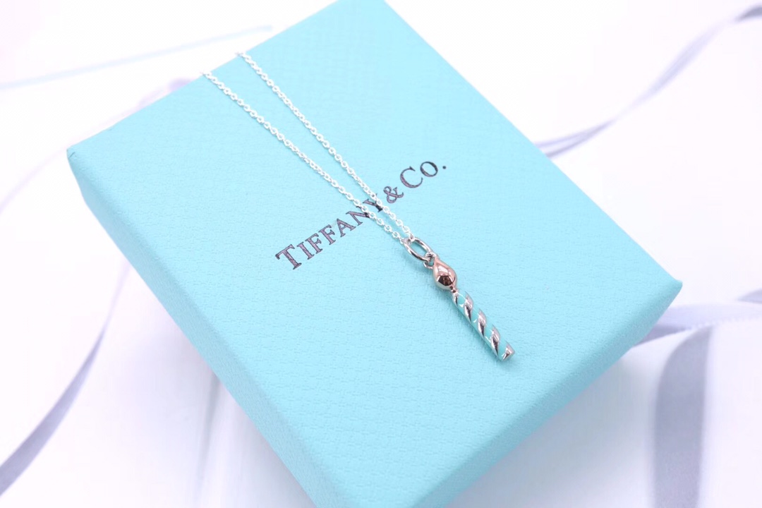 Tiffany & Co. 925纯银、Tiffany&Co.珐琅烤漆蜡烛项链