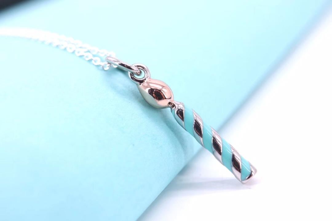 Tiffany & Co. 925纯银、Tiffany&Co.珐琅烤漆蜡烛项链