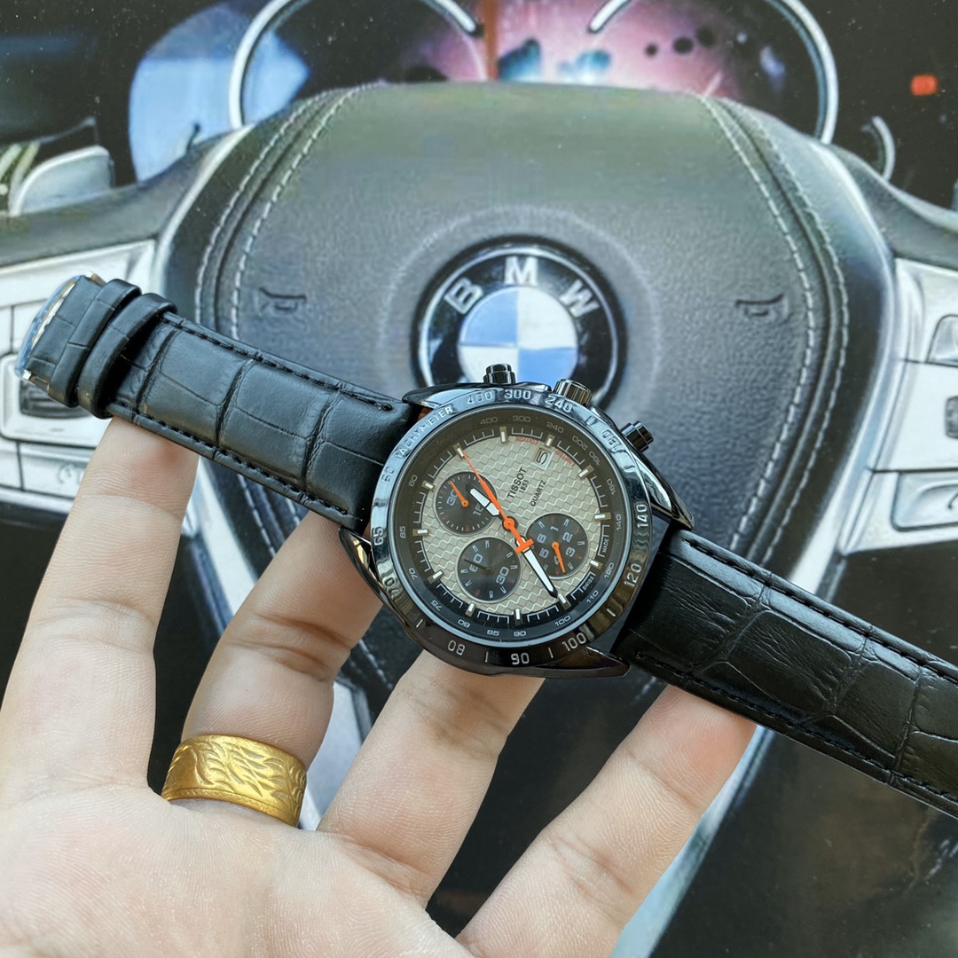 Skyshow Men’s Leisure Watch with Interchangeable Straps and Mineral Mirror – 42mm Size - 图片 3