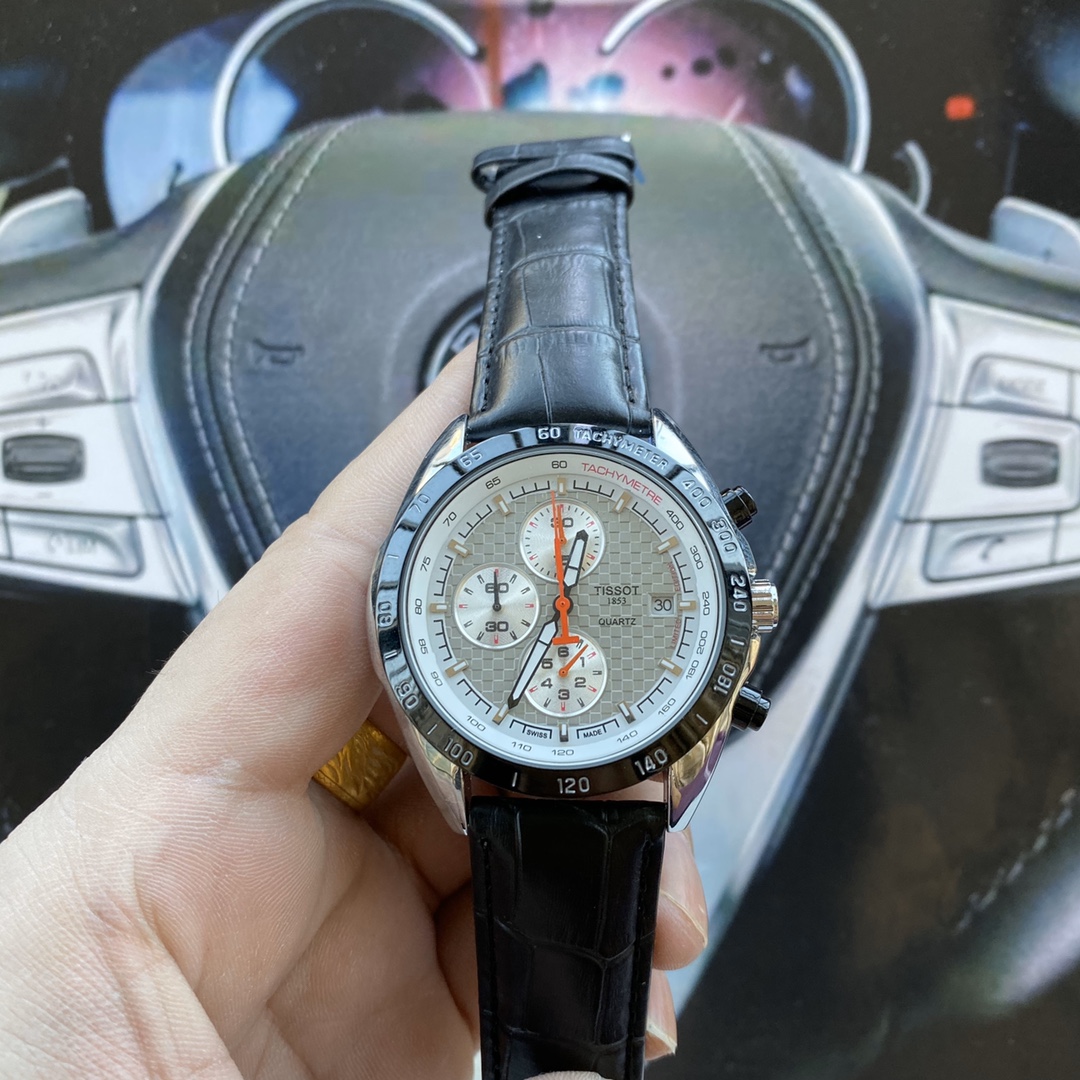 Skyshow Men’s Leisure Watch with Interchangeable Straps and Mineral Mirror – 42mm Size - 图片 2