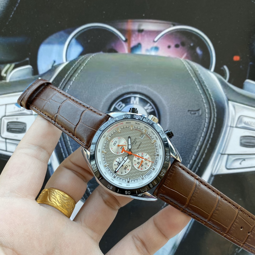 Skyshow Men’s Leisure Watch with Interchangeable Straps and Mineral Mirror – 42mm Size - 图片 4