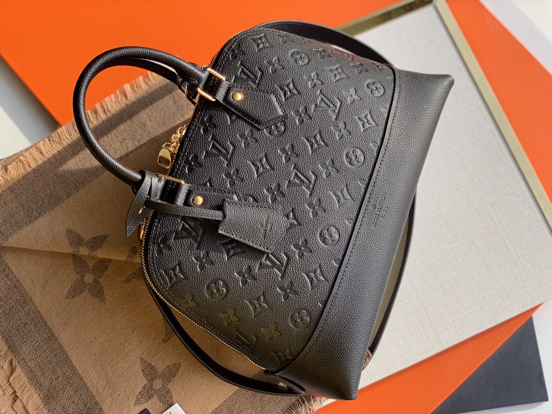 Louis Vuitton LV Alma BB Bags Handbags Black Empreinte​ Casual M44832