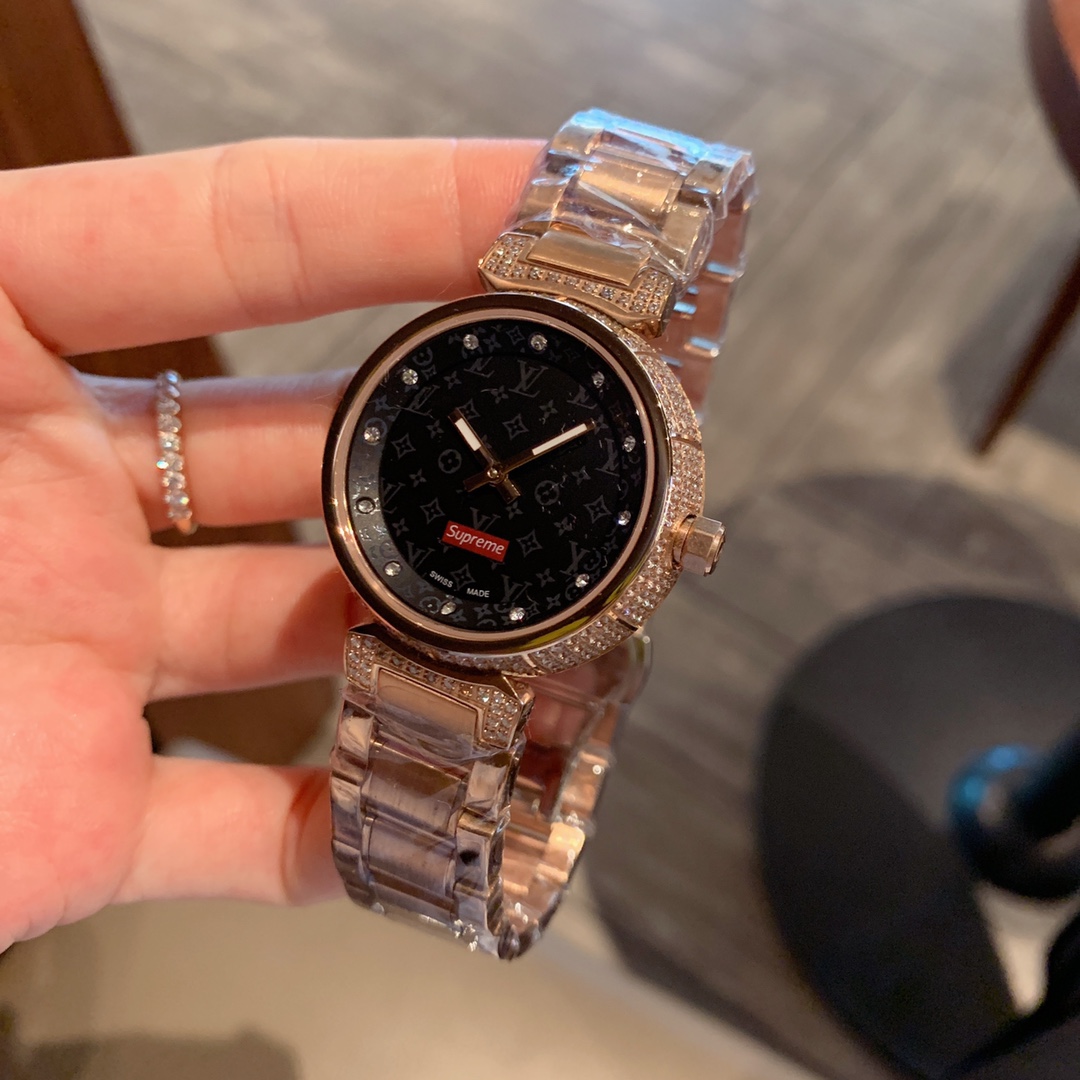 Louis Vuitton Uurwerken Horloge Roos Roségoud