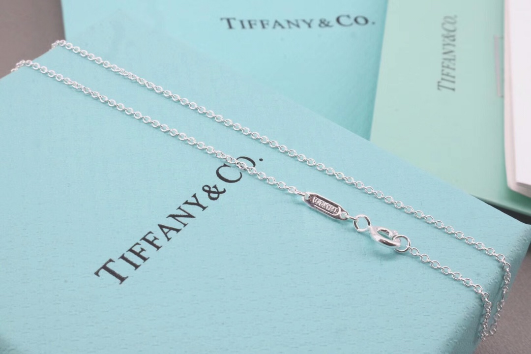 Tiffany & Co. Tiffany&Co. 纯银 十字架锁骨项链