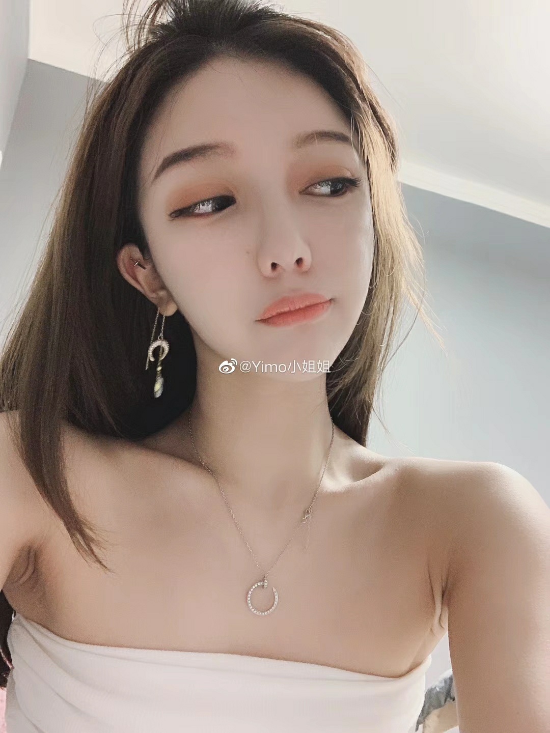 NO:102243,Nails with diamond necklace show~No need to introduce how classic it is. Platinum/rose gold, Cartier necklace, cartier, necklace19860909钉子带钻项链show~不用介绍有多经典了 白金/玫金,卡地亚项链,cartier,necklace,Jewelry