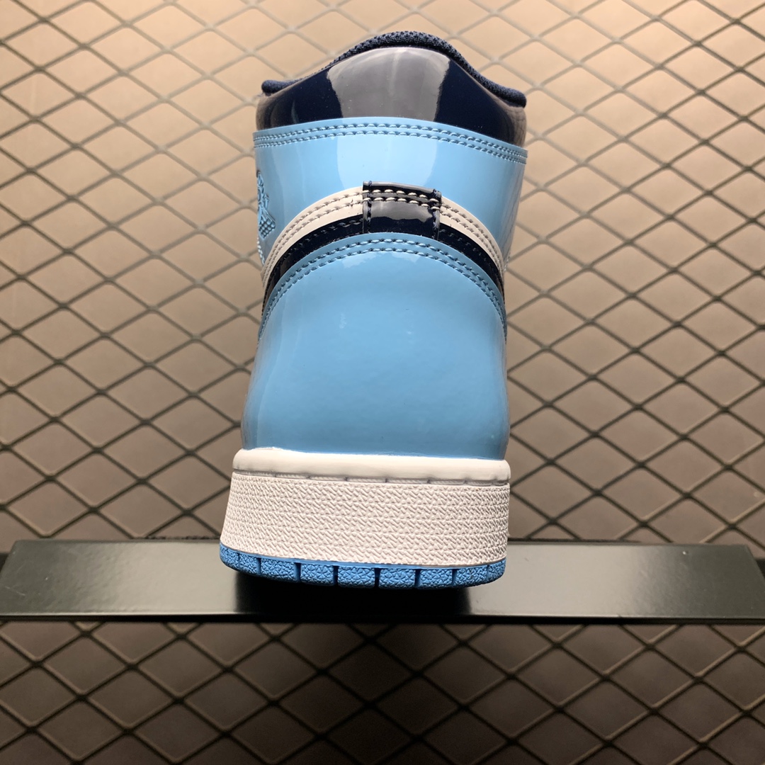420 纯原版本 Air Jordan 1 Retro High ”Blue Chill” AJ1乔1 北卡蓝漆皮 CD0461-401