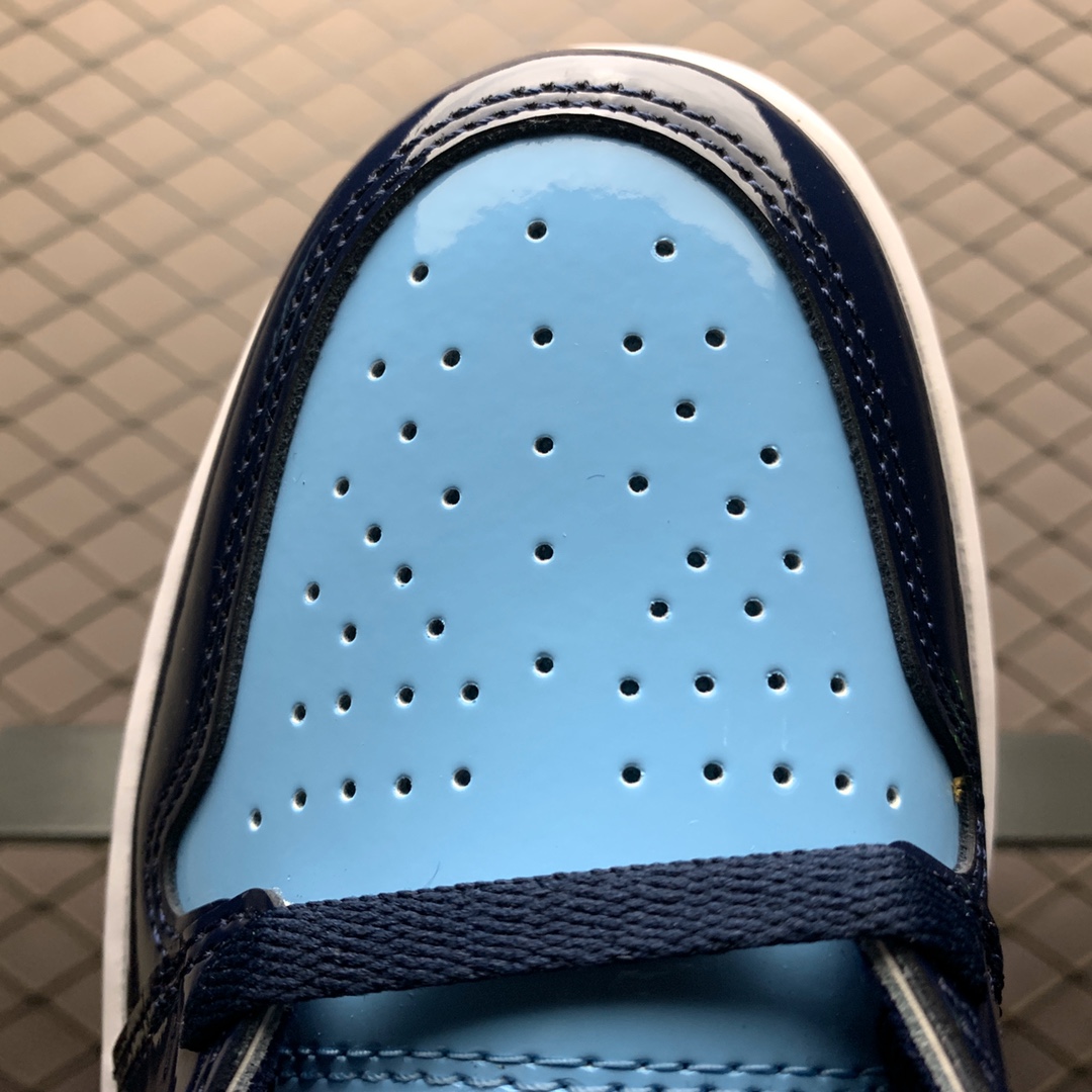 420 纯原版本 Air Jordan 1 Retro High ”Blue Chill” AJ1乔1 北卡蓝漆皮 CD0461-401