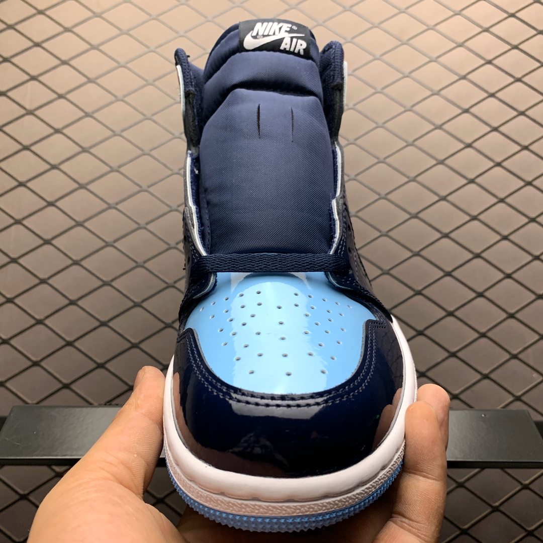 420 纯原版本 Air Jordan 1 Retro High ”Blue Chill” AJ1乔1 北卡蓝漆皮 CD0461-401