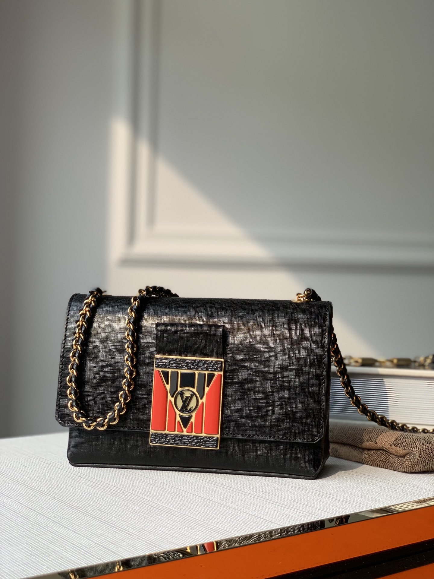 Louis Vuitton Bags Handbags All Steel Monogram Canvas Calfskin Cowhide Spring Collection Pochette Chains M55650