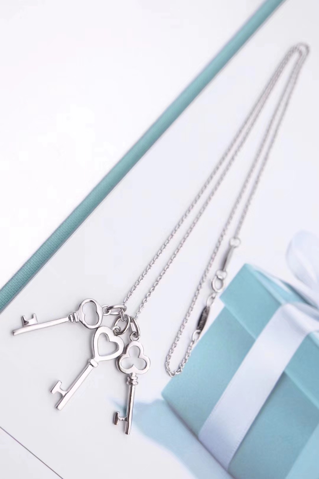 Tiffany & Co. Tiffany&Co.三把小钥匙锁骨项链