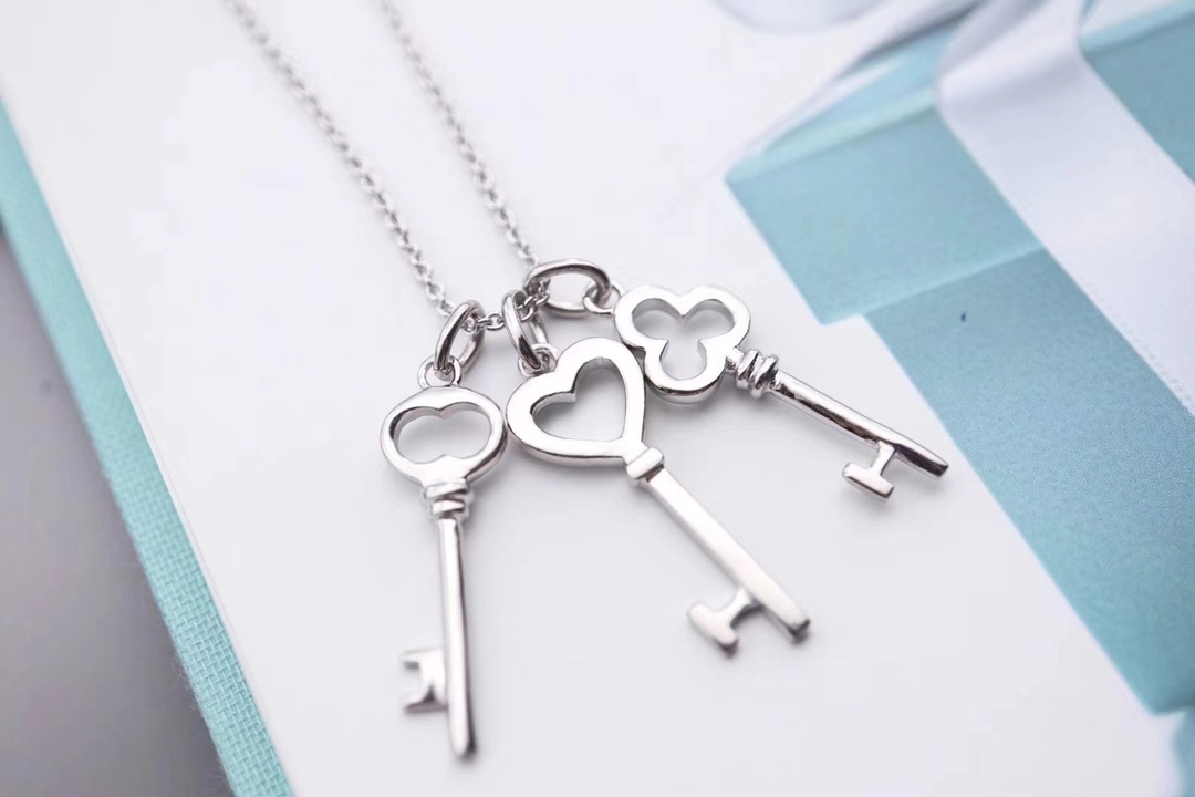 Tiffany & Co. Tiffany&Co.三把小钥匙锁骨项链