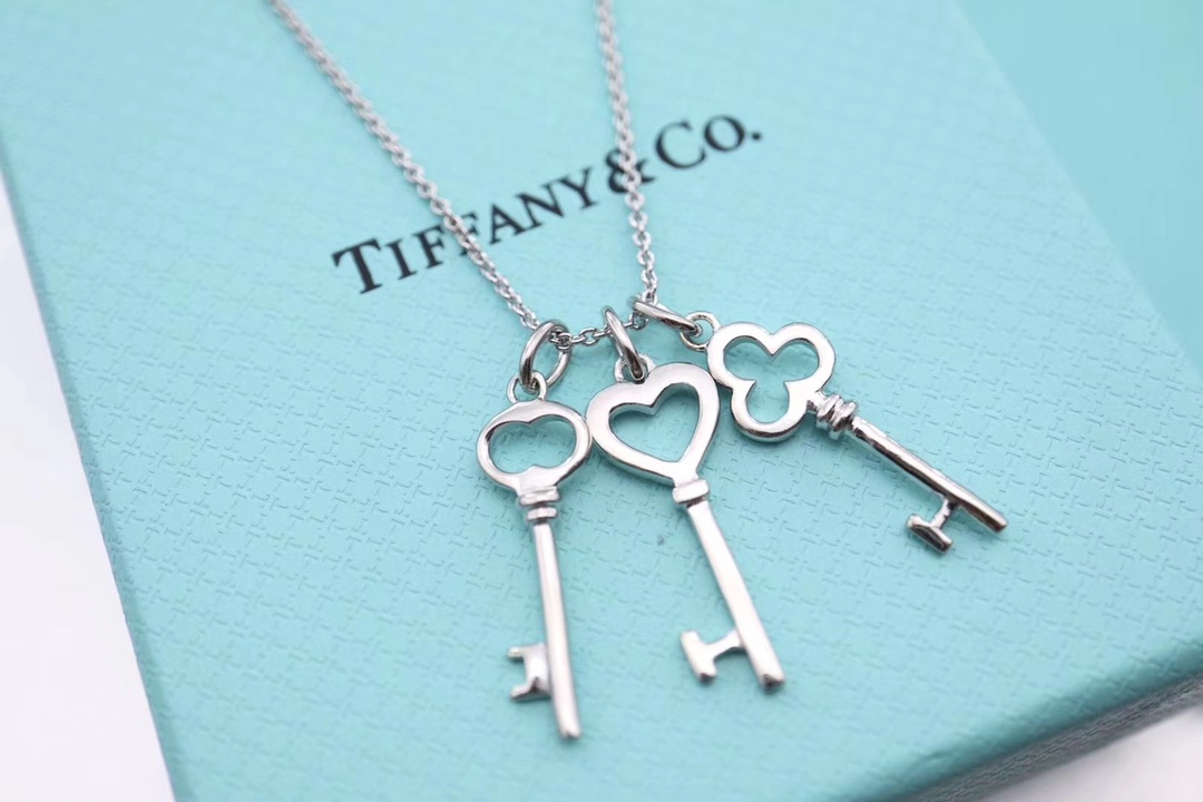 Tiffany & Co. Tiffany&Co.三把小钥匙锁骨项链