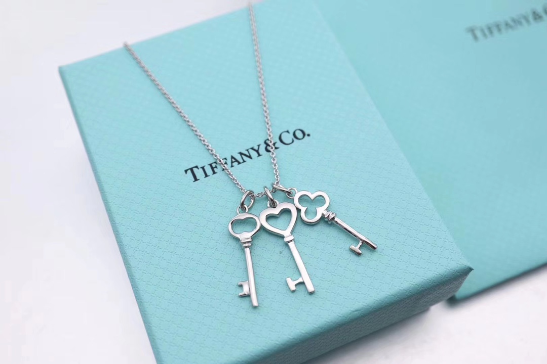 Tiffany & Co. Tiffany&Co.三把小钥匙锁骨项链
