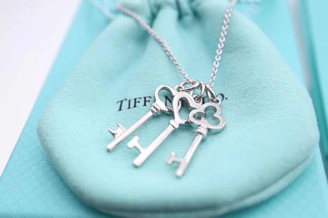Tiffany & Co. Tiffany&Co.三把小钥匙锁骨项链