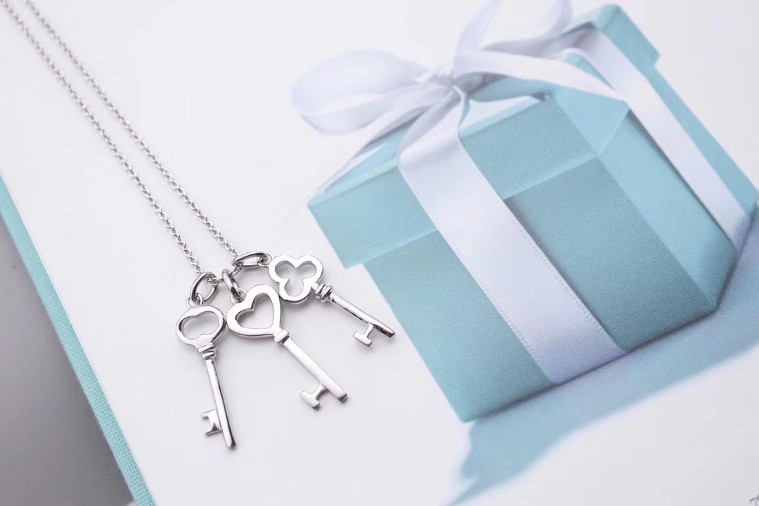 Tiffany & Co. Tiffany&Co.三把小钥匙锁骨项链