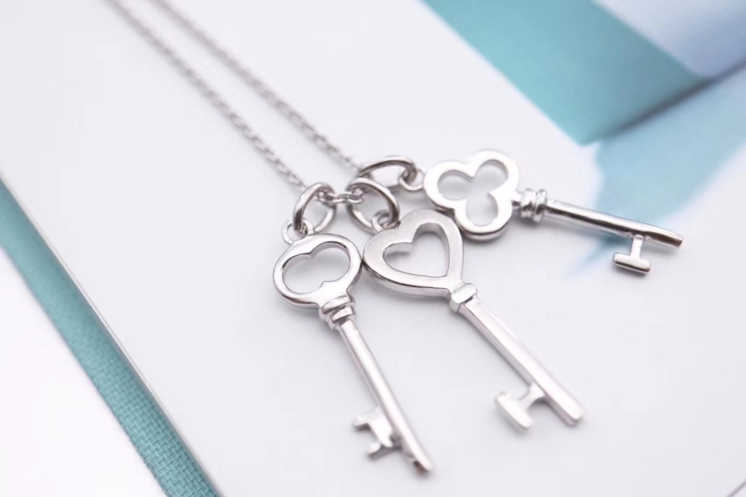Tiffany & Co. Tiffany&Co.三把小钥匙锁骨项链